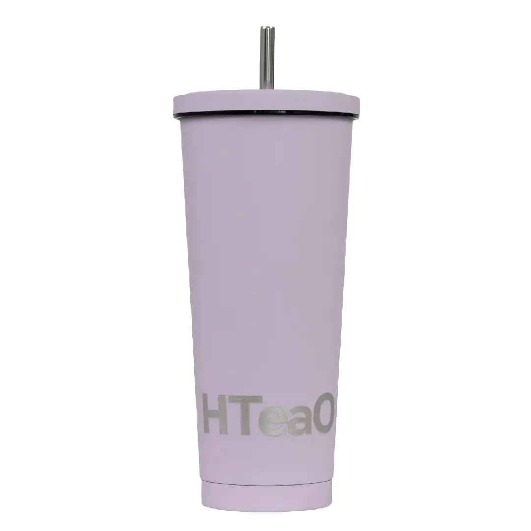 Lavender HTeaO BFF Tumbler With Straw