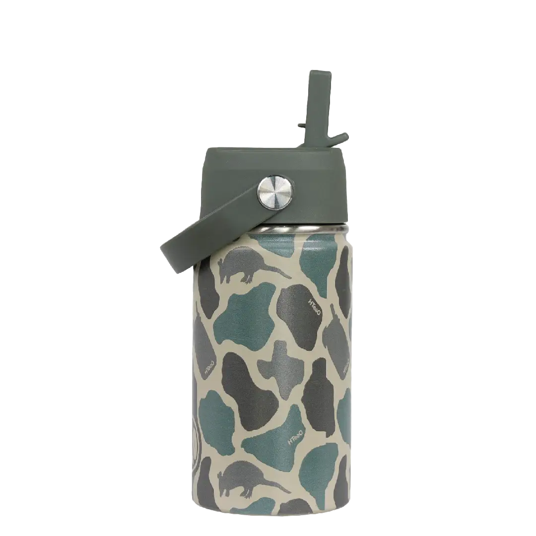 Olive Duck Camo HTeaO Good Times Mini Bottle Flip Straw - Image 2