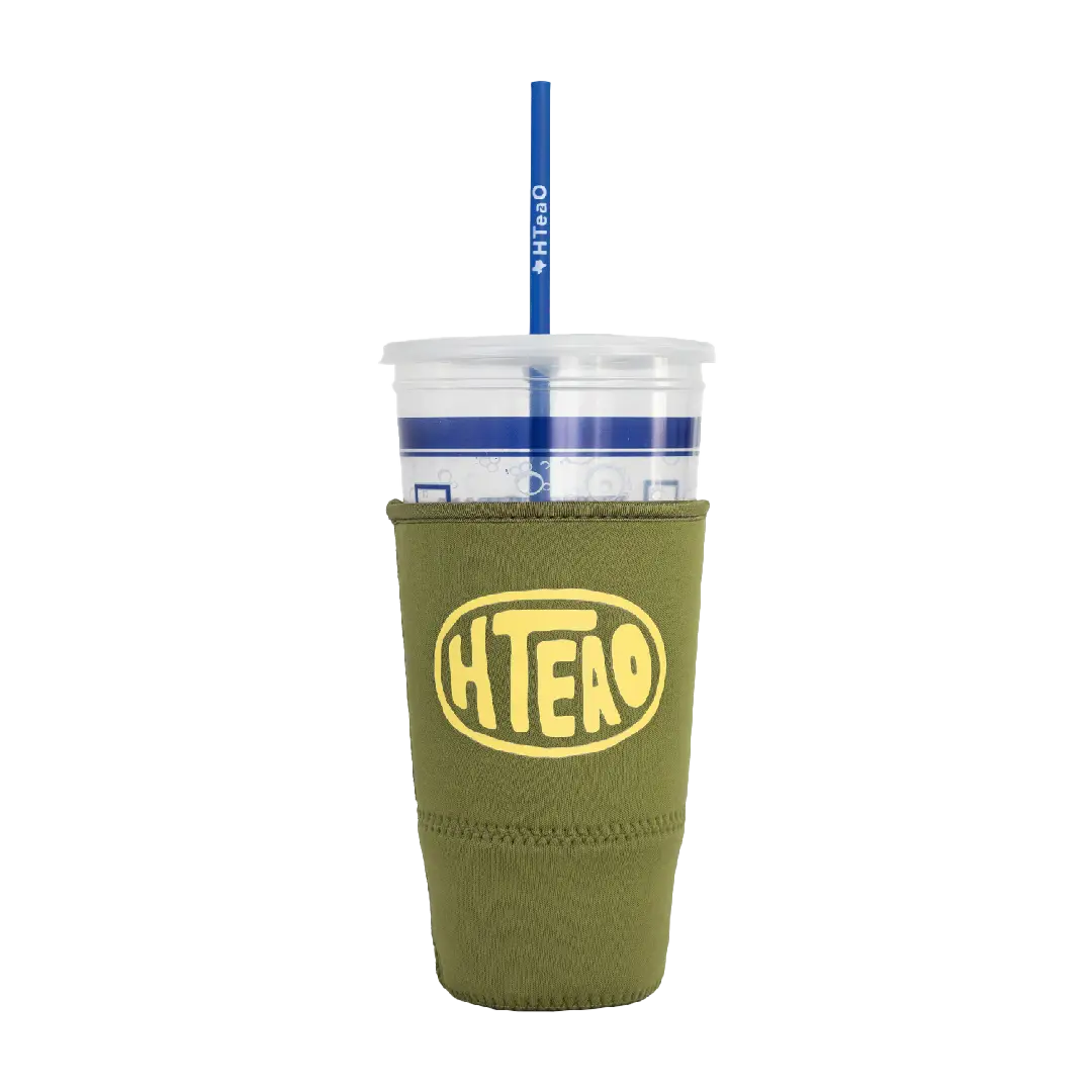 Olive XL HTeaO Hand Drawn Circle Tea Sleeve